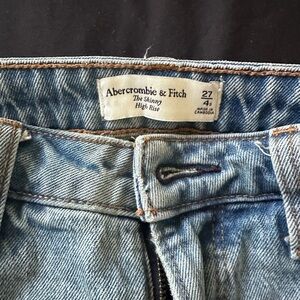 Abercrombie skinny high rise jeans size 27